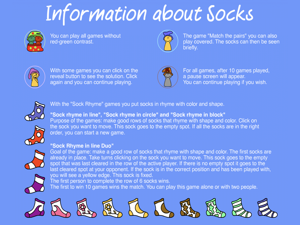 Socks Fun little games with socks